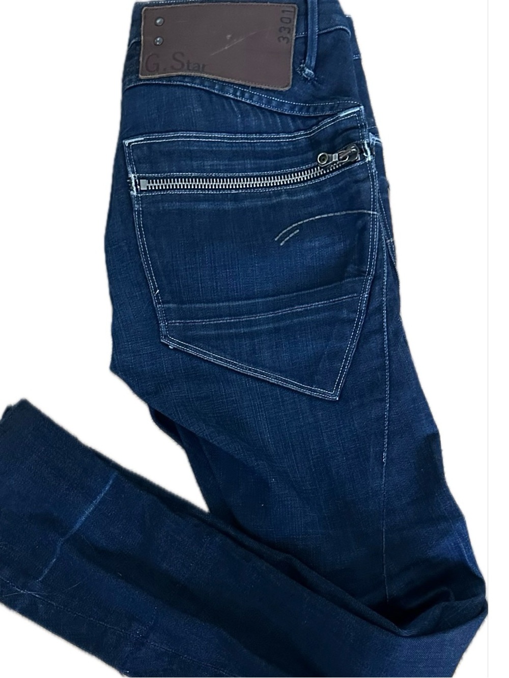 G-Star Raw 3301 Ultra Low Rise Skinny Jeans - Vintage Y2K Dark Wash Size 27